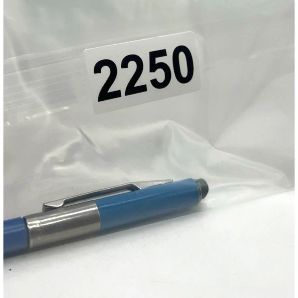 Scripto Mechanical Pencil Twist Bright Blue & Silver Vintage Retro Eraser End